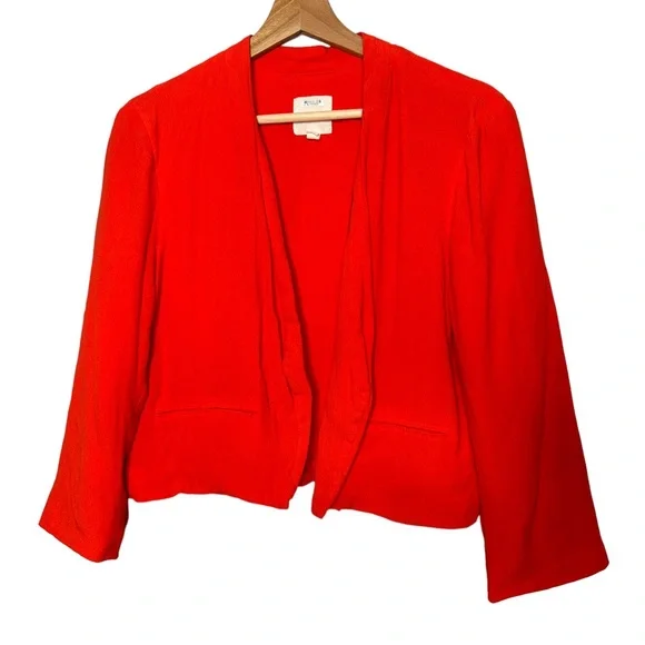 Urban Outfitters Silence and Noise Orange Cut Out Light Blazer Jacket​ - Picture 2 of 4